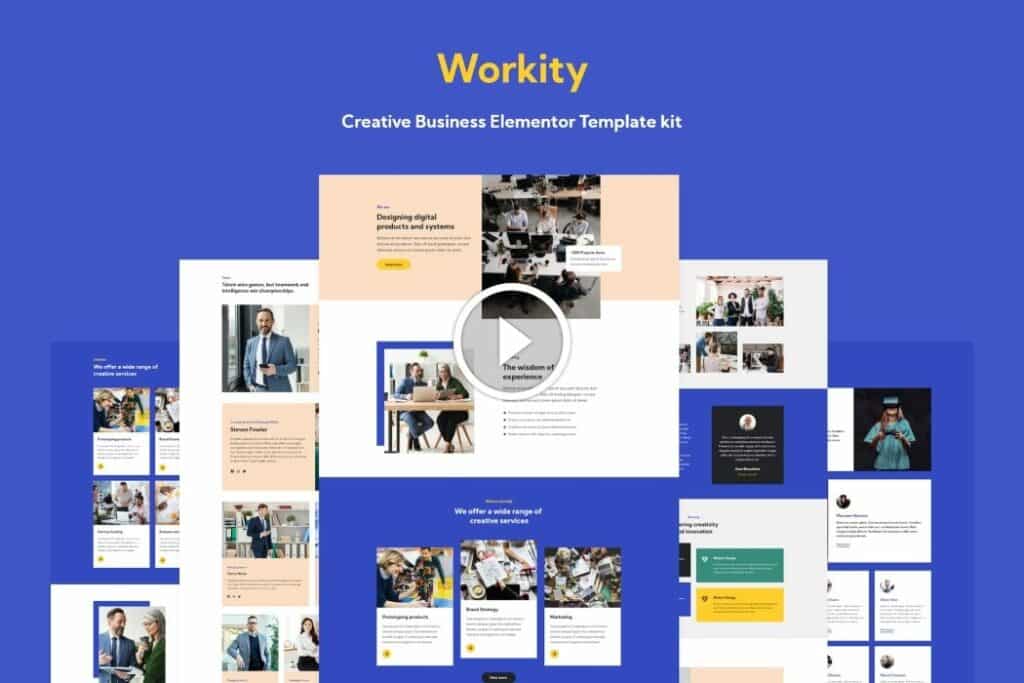 Workity: kit de plantilla de Elementor de negocios creativos