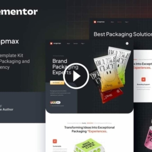 Wrapmax – Custom Packaging & Branding Agency Elementor Template Kit