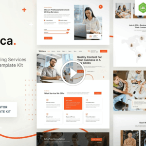 Writica: Content Writing Services Elementor Template Kit