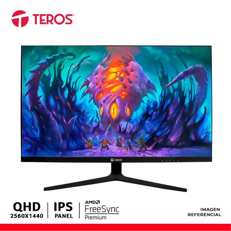 MONITOR GAMING PLANO TEROS TE-2769G, 27″ QHD IPS FLAT, 180 Hz, 1ms, HDMI, DP, Audio - Imagen 2