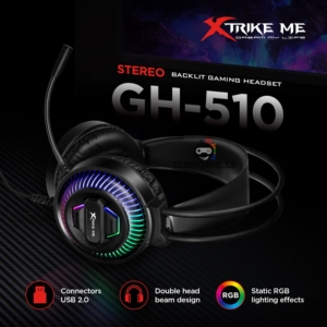 Audifono Gamer USB P/ Pc Mic Rgb – Xtrike Me GH-510