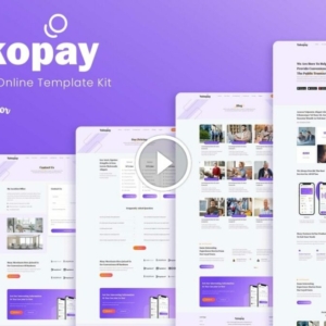 Yakopay – Kit de plantilla Elementor de aplicación de pago en línea
