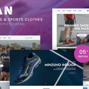Yikan – Running Shoes & Sports Clothes Shopify Theme