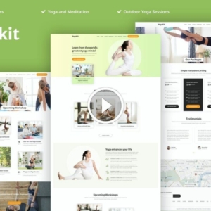Yogakit – Kit de plantilla Elementor de yoga y meditación