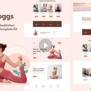 Yoggs – Kit de plantilla Elementor de yoga y meditación