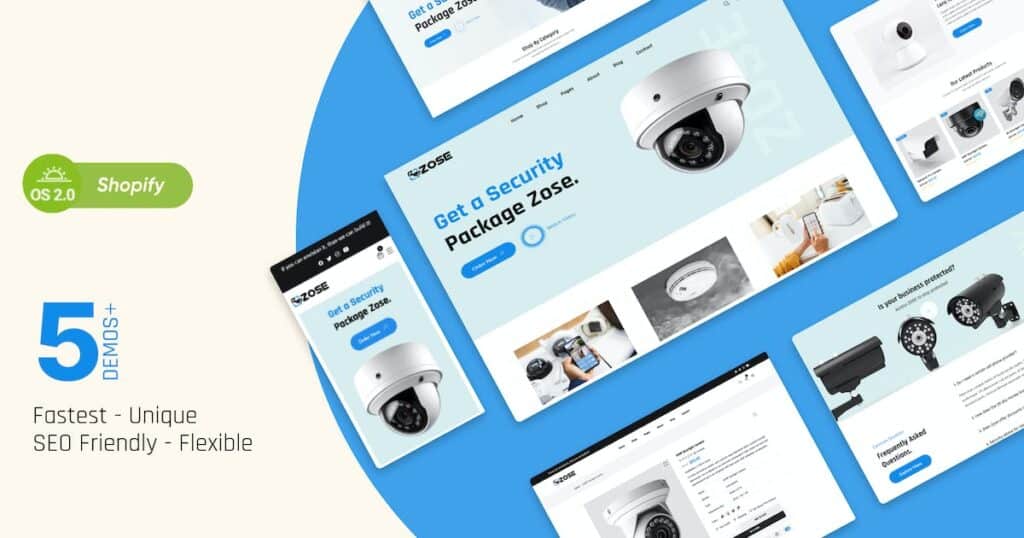 ZOSE – CCTV Security & Electronics Shopify Theme