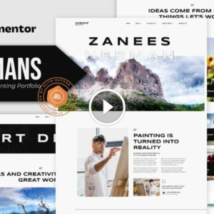 Zamans – Kit de plantillas para Elementor Pro de la cartera de pintura personal