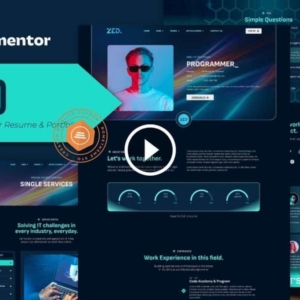 Zed – Programmer Resume & Portfolio Elementor Template Kit