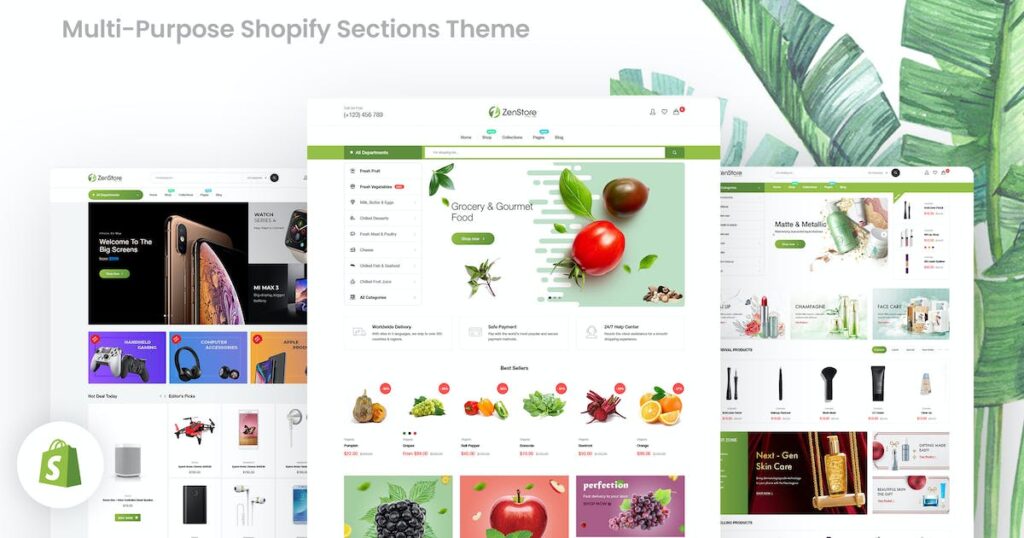 ZenStore | Multi-Purpose Shopify Sections Theme