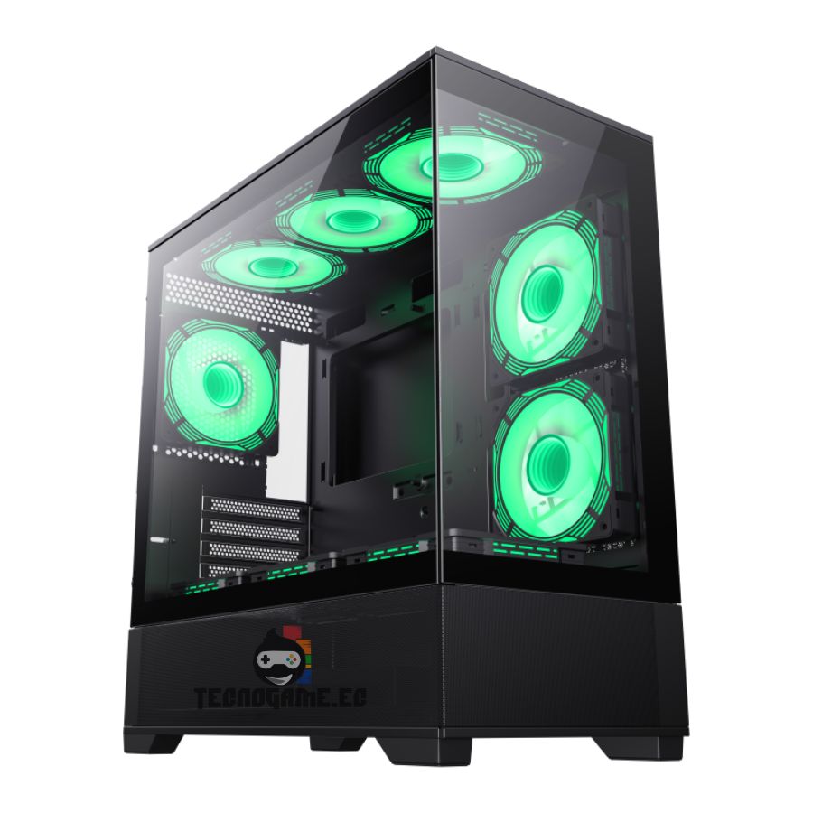 Case Gamer Matx Mini Tower, NFan – Gamemax Vista MB BK - Imagen 4