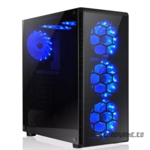 Case Gamer, 4 Fan, Vidrio T, Azul – SpeedMind