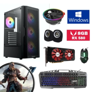 Cpu Gamer I5 9th, Grafica Rx 580 8Gb, Ram 16Gb, Ssd 512Gb