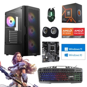 Cpu Gamer Ryzen 5 8600G, 2GB Graficos 760M, Ram 16Gb Ddr5, Ssd 512GB