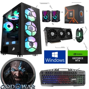 Cpu Gamer Ryzen 7 5700, Grafica Rtx 5070 12GB, Ram 32Gb, SSD 1TB
