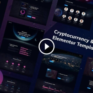 Hoverex | Kit de plantilla Elementor de Criptomoneda y ICO