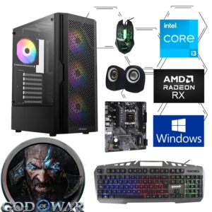 Cpu Gamer Core i3 10105F 11th, RX 6500XT, Ram 16Gb, Ssd 512Gb