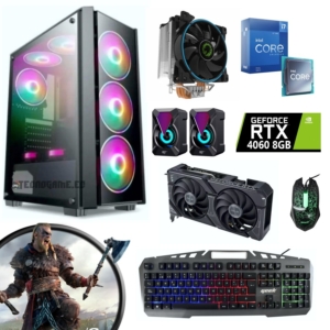 Cpu Gamer i7 12700KF 12th, Nvidia Rtx 4060 8GB, Ram 32Gb, Ssd 1Tb