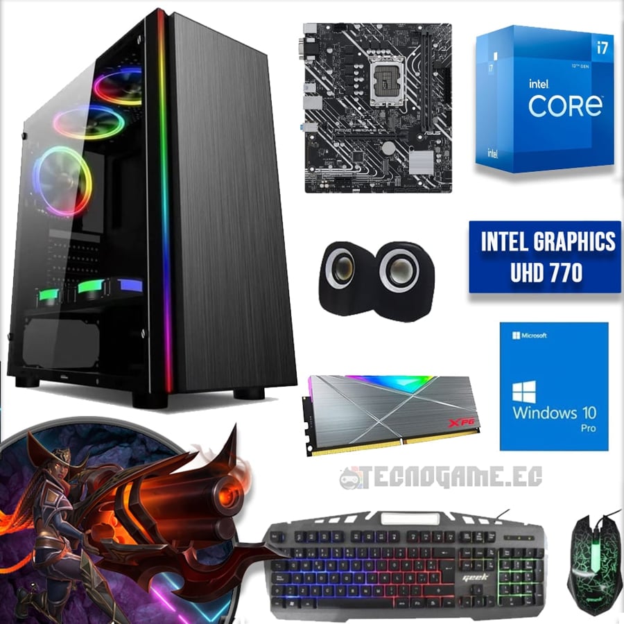 CPU Core i7 12va Gen 12700 + Periféricos