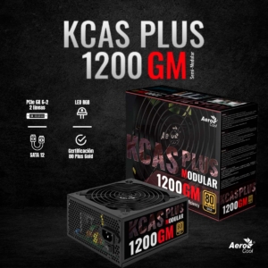Fuente De Poder AeroCool Kcas 1200W 80+ Gold Semi Modular