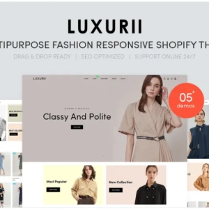 Luxurii – Tema Multipurpose Fashion Responsive para Shopify