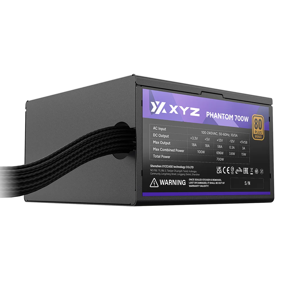 FUENTE XYZ PHANTOM 700W 80 PLUS BRONCE